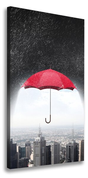 Vászonfotó Umbrella a város felett