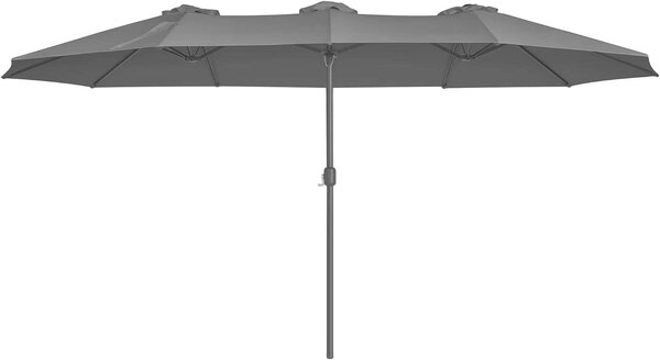 SONGMICS Dupla Kerti Napernyő - 460x270 cm, Szürke