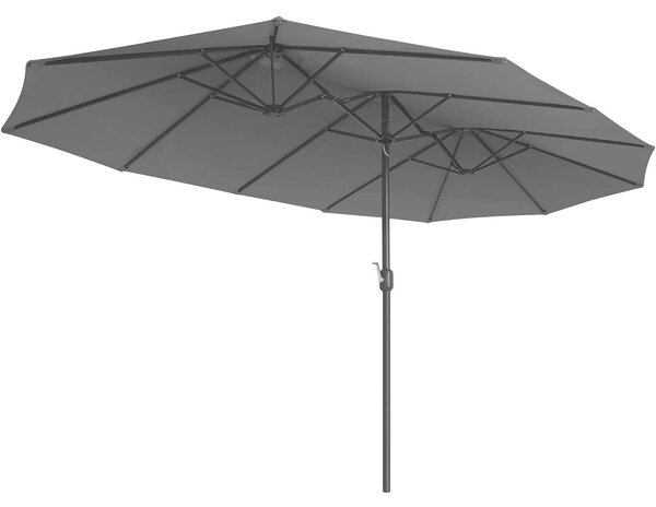 SONGMICS Dupla Kerti Napernyő - 460x270 cm, Szürke