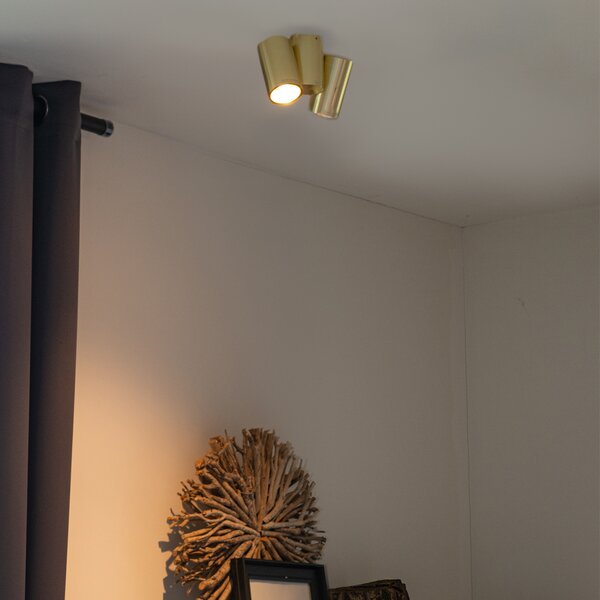 Okos spotlámpa sárgaréz 2-lámpás állítható 2 Wifi GU10 50mm-rel - Michael