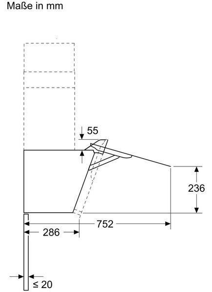 NEFF D85IFN1S0 Kürtős páraelszívó - N50 - Home Connect - 80 cm - döntött fekete üvegernyő - 768 m3