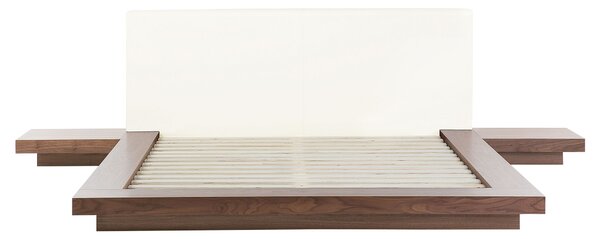 Ágy LED világítással ZEN 160 x 200 cm Barna kőris