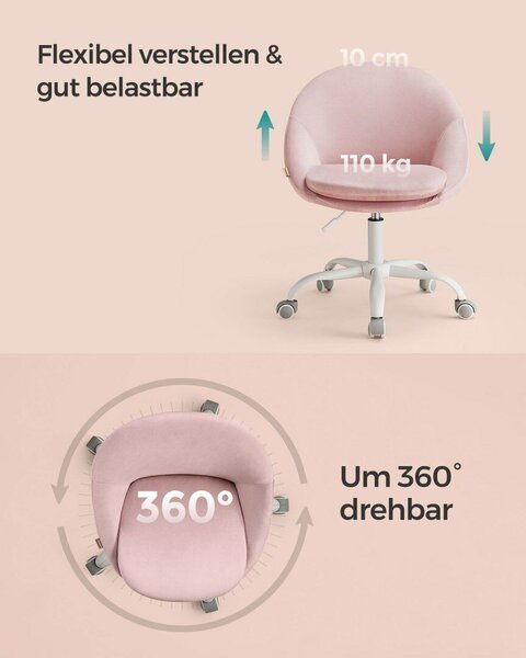 Homeoffice szék Bársony forgószék Irodai szék