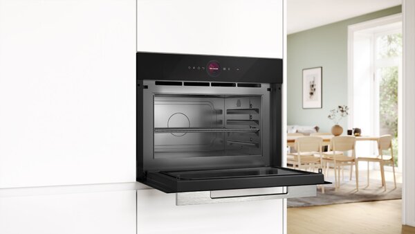 Bosch Serie 8 CEG732XB1 mikróhullámú sütő Beépített Grillezős mikrohullámú sütő 36 L 1000 W Fekete