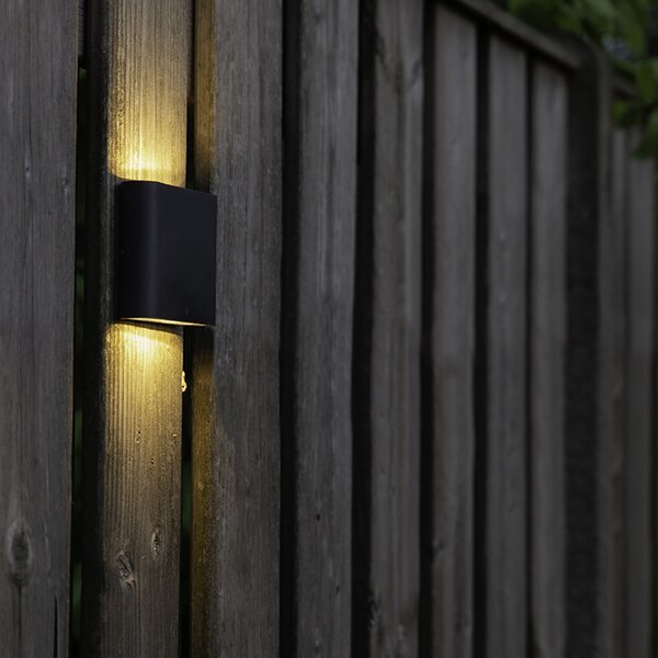 Fali lámpa antracit 11,5 cm LED-del IP65 - Batt