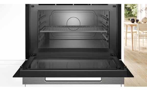 Bosch Serie 8 CEG732XB1 mikróhullámú sütő Beépített Grillezős mikrohullámú sütő 36 L 1000 W Fekete