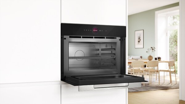 Bosch Serie 8 CEG732XB1 mikróhullámú sütő Beépített Grillezős mikrohullámú sütő 36 L 1000 W Fekete