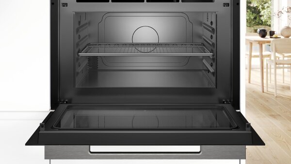 Bosch Serie 8 CEG732XB1 mikróhullámú sütő Beépített Grillezős mikrohullámú sütő 36 L 1000 W Fekete