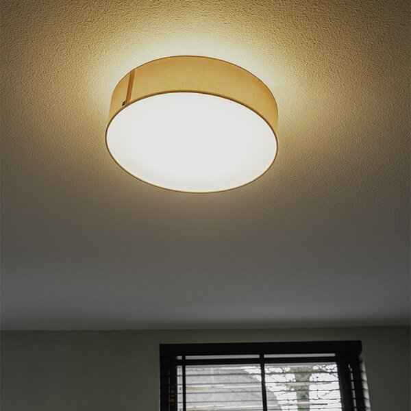 Mennyezeti lámpa rózsaszín 40 cm LED-del - Drum LED