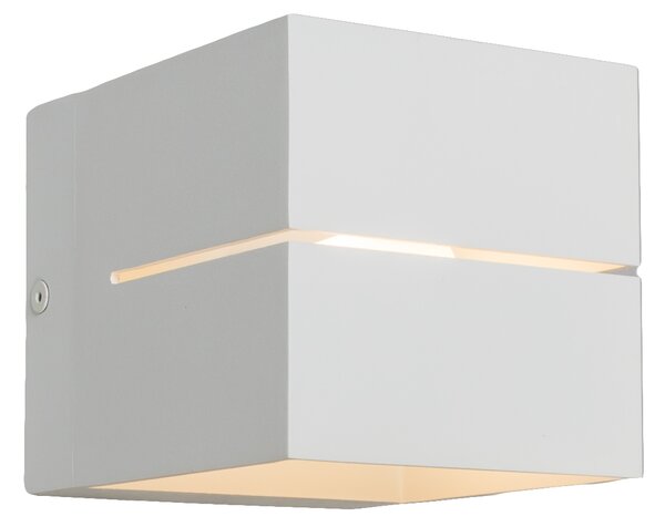 Modern fali lámpa fehér 9,7 cm - Transfer Groove