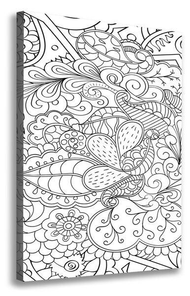 Egyedi vászonkép Háttér zentangle