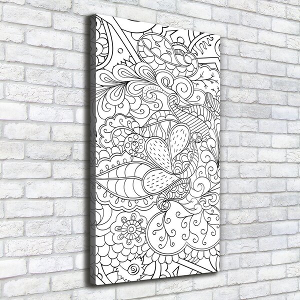 Egyedi vászonkép Háttér zentangle