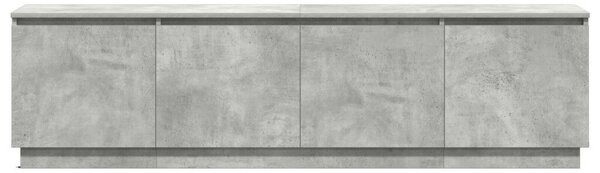 TV szekrény LED beton szürke 180x38x49 cm műgyanta