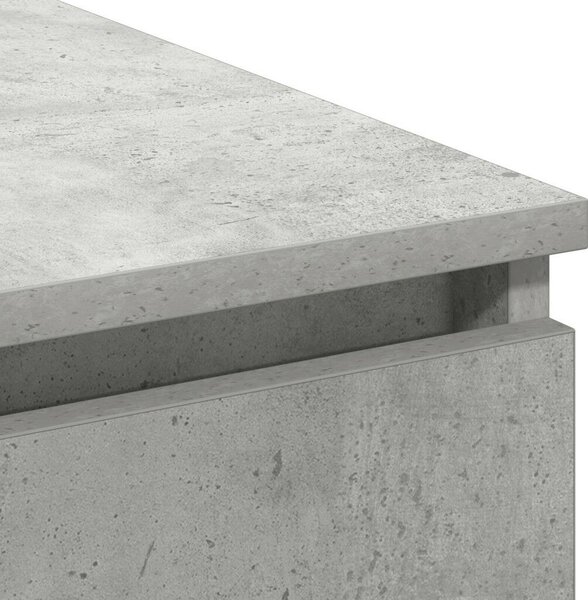 TV szekrény LED beton szürke 180x38x49 cm műgyanta