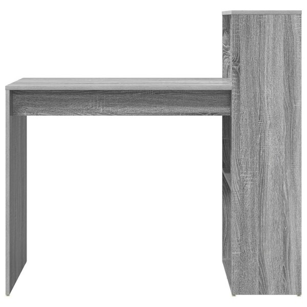 Íróasztal Szürke Sonoma MDF, laminált Közepes Szürke íróasztal