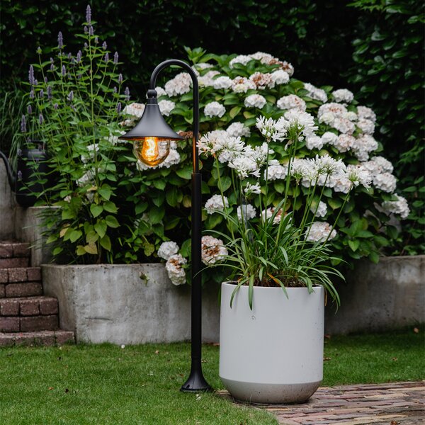 Klasszikus kültéri lámpa fekete 125 cm IP44 - Daphne