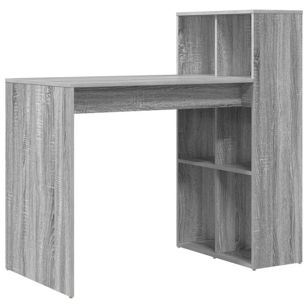 Íróasztal Szürke Sonoma MDF, laminált Közepes Szürke íróasztal