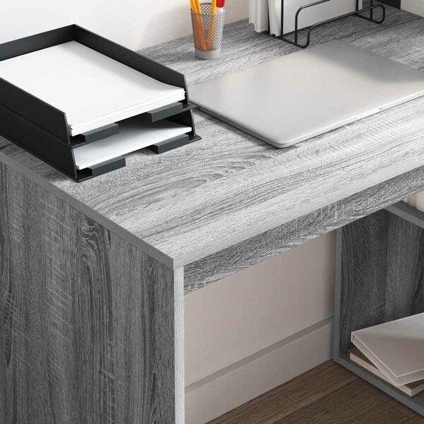 Íróasztal Szürke Sonoma MDF, laminált Közepes Szürke íróasztal