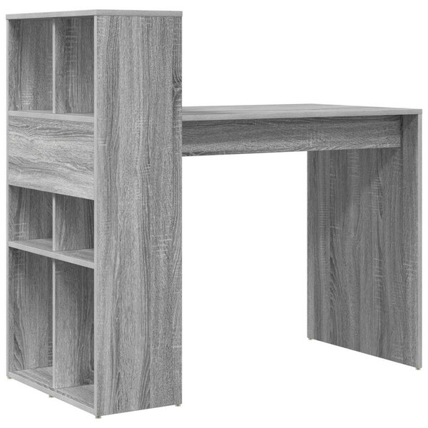 Íróasztal Szürke Sonoma MDF, laminált Közepes Szürke íróasztal