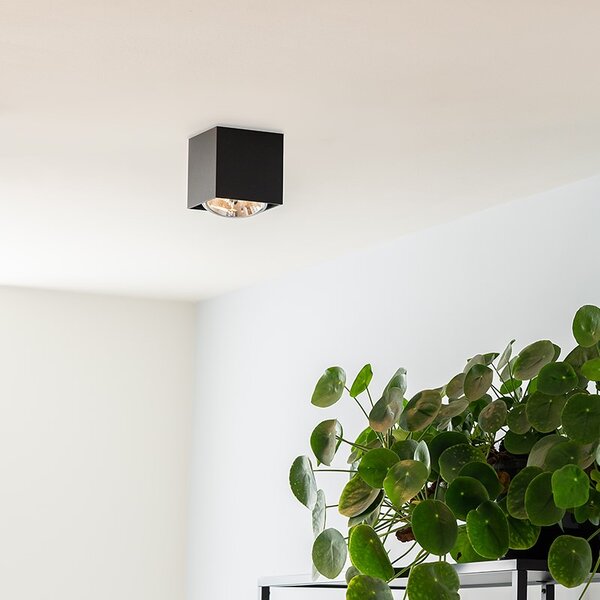 Design spotlámpa fekete négyzet alakú - Box