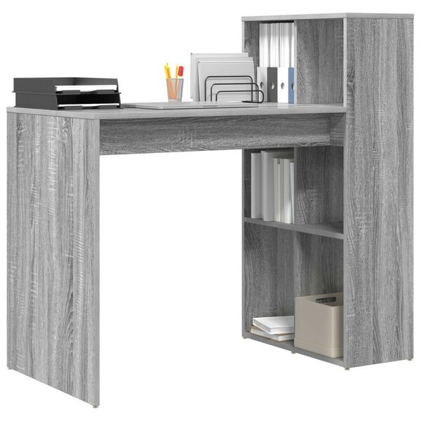 Íróasztal Szürke Sonoma MDF, laminált Közepes Szürke íróasztal
