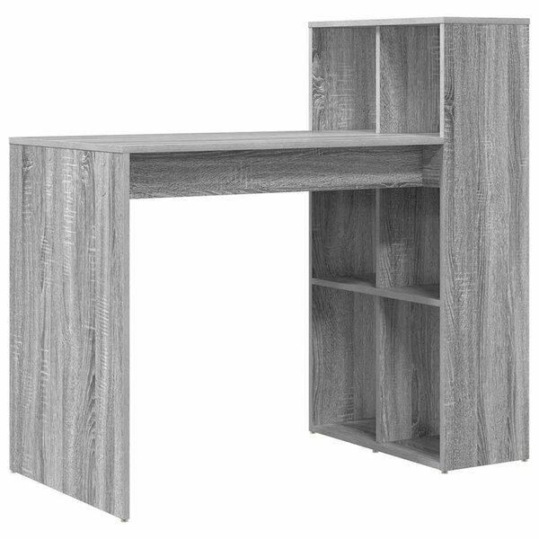 Íróasztal Szürke Sonoma MDF, laminált Közepes Szürke íróasztal