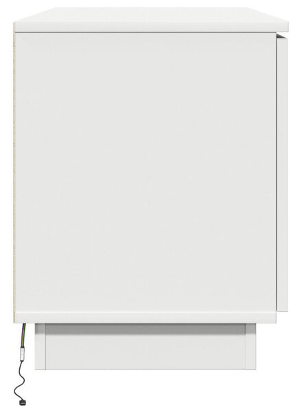 TV Szekrény Fehér 100x38x49 cm Mérnöki Fa