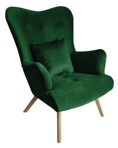 Fotel Clovis 102, 76x90x100cm, Lábak: Fa,Bükkfa