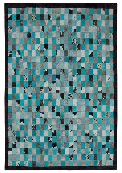 Szőnyeg NIKFER Kék 140 x 200 cm Bőr