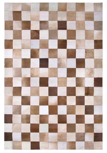 Szőnyeg SOLMAZ Bézs 140 x 200 cm Bőr