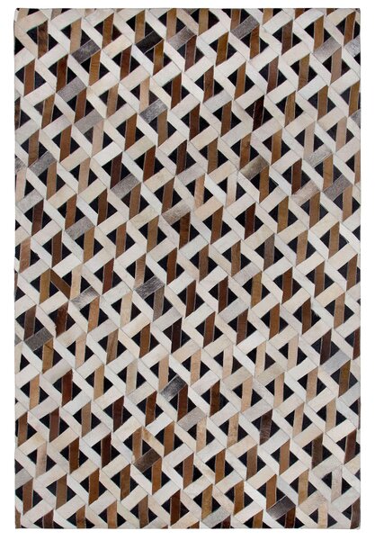 Szőnyeg TUGLU Barna 140 x 200 cm Bőr