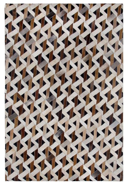 Szőnyeg TUGLU Barna 160 x 230 cm Bőr