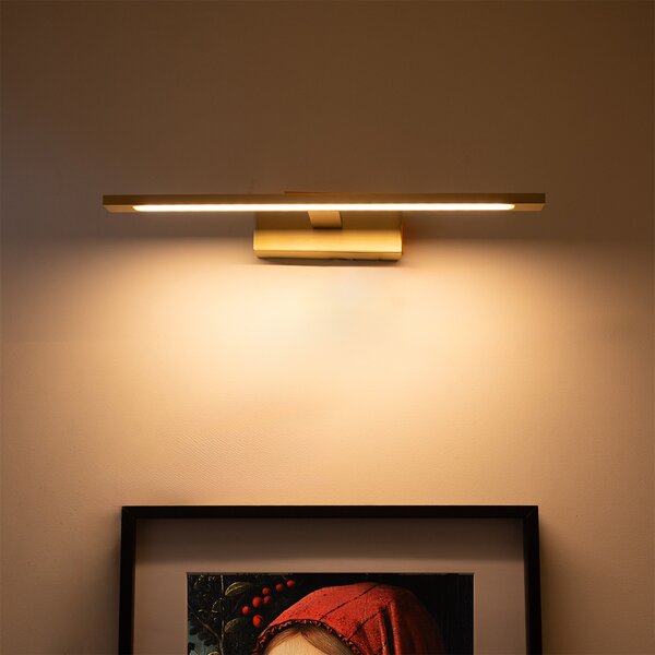 Fali lámpa sárgaréz 41,5 cm LED-del IP44 - Jerre