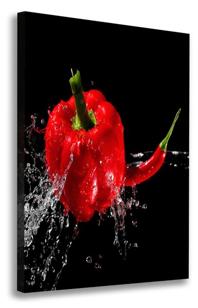 Fali vászonkép Két paprika
