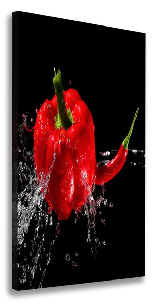Fali vászonkép Két paprika