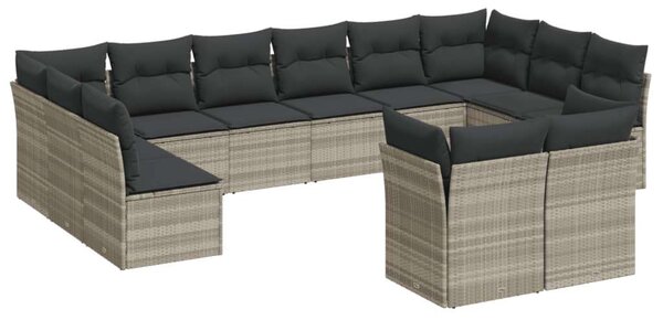VidaXL Polyrattan Kerti Ülőgarnitúra - 12 részes