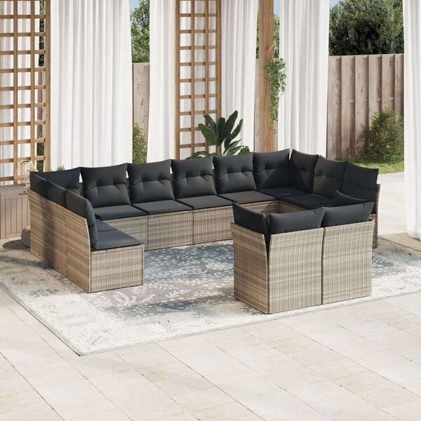 VidaXL Polyrattan Kerti Ülőgarnitúra - 12 részes