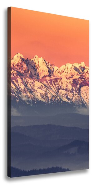 Feszített vászonkép Panorama tatry