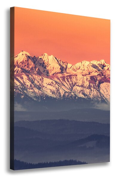 Feszített vászonkép Panorama tatry