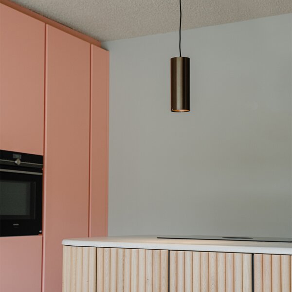 Design lógólámpa sötét bronz - Tubo