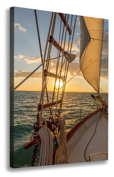 Vászonkép falra Yacht a tengeren