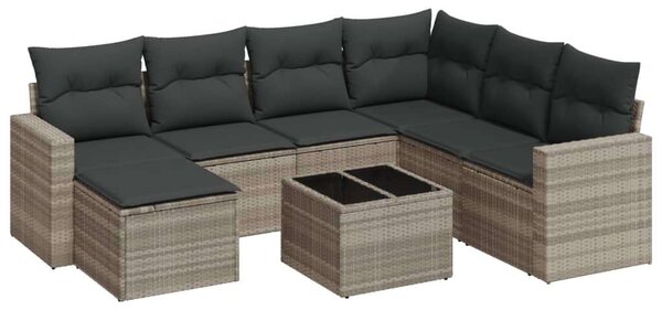 VidaXL Polyrattan Kerti Ülőgarnitúra - 8 részes