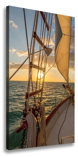 Vászonkép falra Yacht a tengeren
