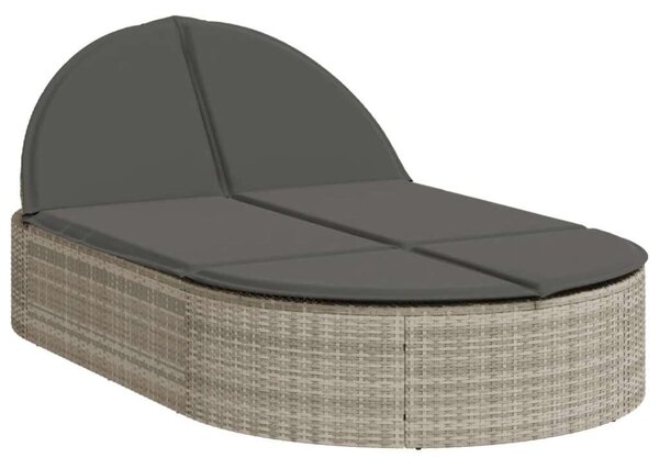 VidaXL Dupla Napozóágy - Polyrattan - 200cm