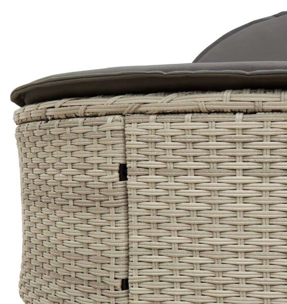 VidaXL Dupla Napozóágy - Polyrattan - 200cm