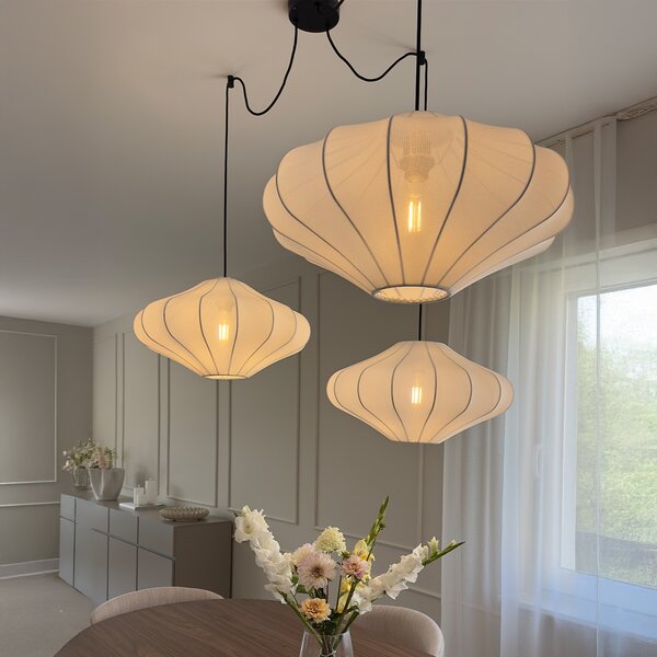 Design lógólámpa fehér 50 cm 3-lámpás - Plu