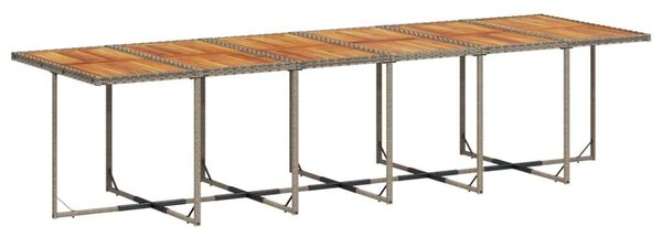 VidaXL 13 részes szürke polyrattan kerti ülőgarnitúra párnákkal
