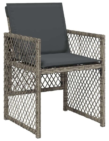 VidaXL 13 részes szürke polyrattan kerti ülőgarnitúra párnákkal