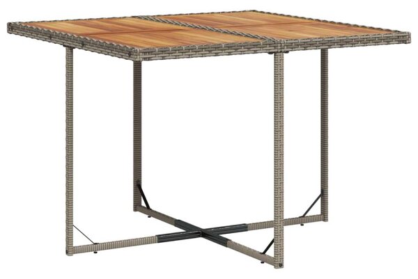 VidaXL Polyrattan Kerti Étkezőgarnitúra - 9 részes - Szürke