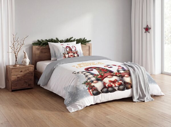3D Mikroszálas ágyneműhuzat TRIO GNOMES színes Ágyneműhuzat mérete: 2 ks 70 x 90 cm | 140 x 200 cm